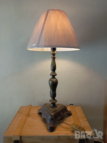 Винтидж настолна лампа, снимка 5 - Настолни лампи - 52210994