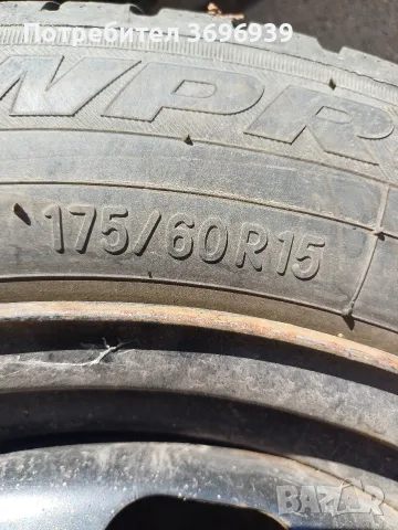Гуми TOYO .175/60/R15 комплелкт с джанти., снимка 2 - Гуми и джанти - 56153282