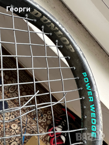 Продава винтидж тенис ракета(специална за времето си)Дънлоп-Dunlop pro Quarz graphite construction., снимка 5 - Тенис - 36518154