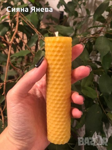 Пчелна свещ- голяма- ръчна изработка