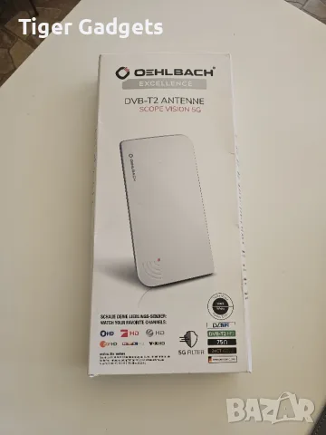 Активна вътрешна антена Oehlbach Scope Vision 5G за DVB-T2 HD телевизия с LTE/5G филтър, снимка 4 - Приемници и антени - 55749168