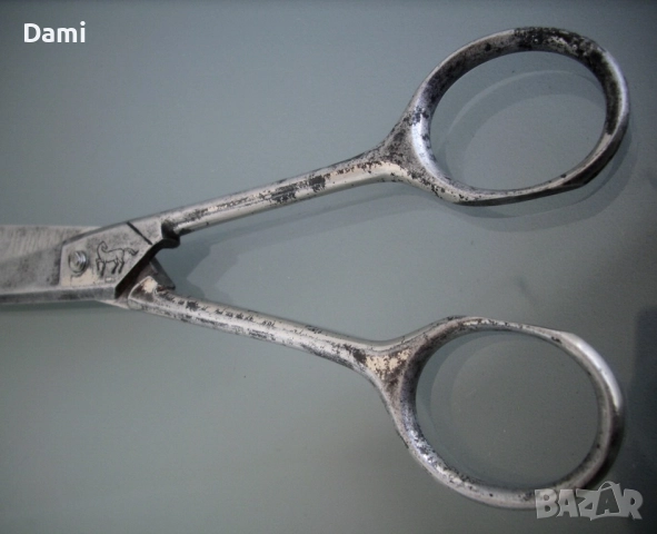 Ножица Mann Federlein Solingen Солинген, снимка 5 - Антикварни и старинни предмети - 52967927