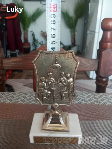 Продавам красив,антикварен,плакет-трофей., снимка 4 - Антикварни и старинни предмети - 42873591