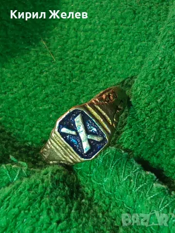 СТАРИНЕН САЧАНЕН ПРЪСТЕН с БУКВА МОНОГРАМ - Х Ръчна ИЗРАБОТКА САЧАН За КОЛЕКЦИЯ 40161, снимка 3 - Антикварни и старинни предмети - 47123520