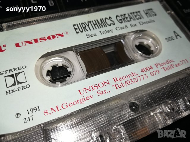Eurythmics Greatest Hits-ORIGINAL TAPE Unison касета 1902241600, снимка 10 - Аудио касети - 44370036