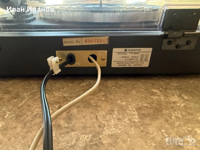 Грамофон Sanyo TP 525, снимка 5 - Грамофони - 52497484
