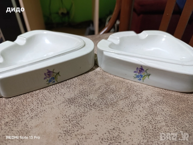 2 бр порцеланови пепелници, снимка 3 - Антикварни и старинни предмети - 52917237