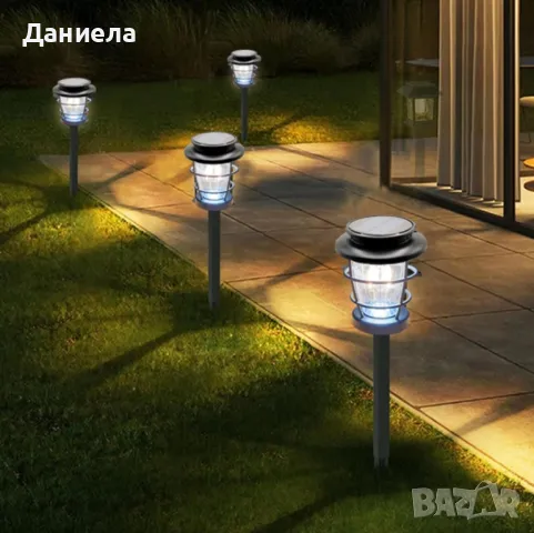 Соларна сензорна лампа с LED осветление Hop-8818F, снимка 3 - Соларни лампи - 49171194