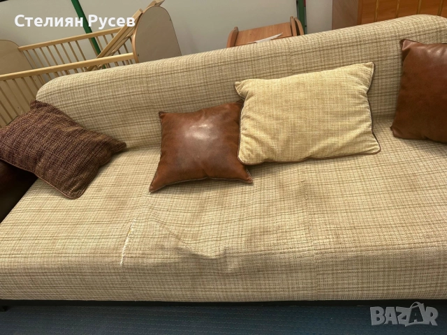 0907 разтегателен ъглов холов Диван / канапе с ракла и функция сън 310/270см         смр -цена170лв , снимка 4 - Дивани и мека мебел - 51733697