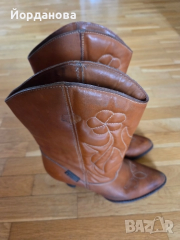 Каубойски ботуши ECCO 39 размер, снимка 3 - Дамски ботуши - 51595665