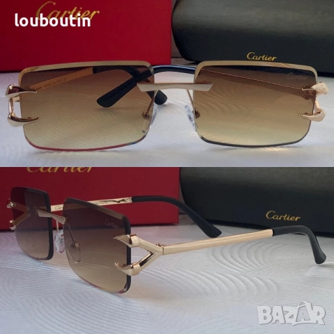 Cartier мъжки дамски слънчеви очила 2 цвята унисекс, снимка 2 - Слънчеви и диоптрични очила - 52915530