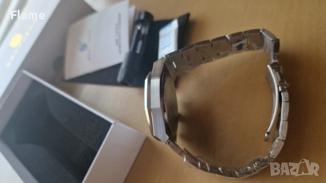 Чисто Нов Sapphero Royal Oak мъжки водоустойчив изчистен и стилен хронограф часовник, снимка 5 - Мъжки - 51239178