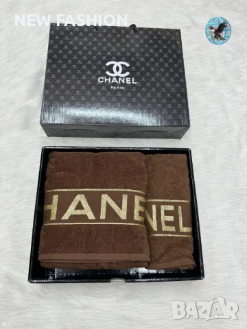 Памучни Хавлии -2бр с Кутия ✨ CHANEL , снимка 7 - Хавлиени кърпи - 51169549