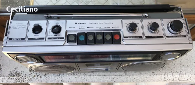 SANYO M-9940K-SILVER-Оригинален японски радиокасетофон., снимка 6 - Радиокасетофони, транзистори - 55929273