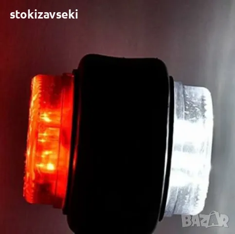 LED габаритни светлини 12V – Водоустойчиви, 15 см, за камион и ремарке, снимка 4 - Лед осветление - 49002347