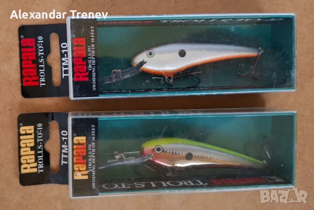 Воблери Rapala MR и Rapala TTM, снимка 5 - Екипировка - 48707775