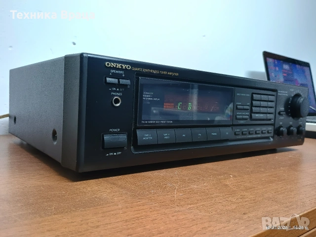 Транзисторен стерео ресивър ONKYO TX-7900. Перфектен! Изпращам видео. , снимка 2 - Ресийвъри, усилватели, смесителни пултове - 53892273