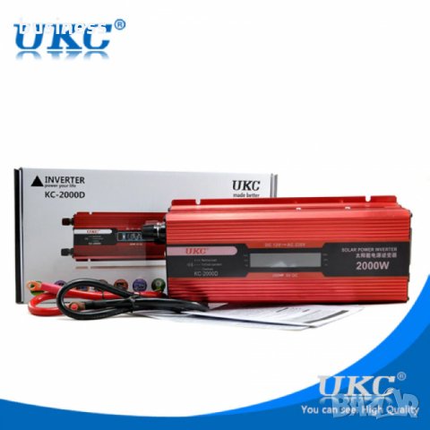UKC инвертор за автомобил 500/1000 / 2000W / 12V 220V- с дисплей, снимка 3 - Аксесоари и консумативи - 35107524
