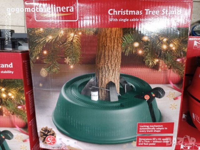 Стойка за естествена коледна елха, Ø37 см, за естествени елхи с височина до 2,5 метра, снимка 6 - Други - 31344596