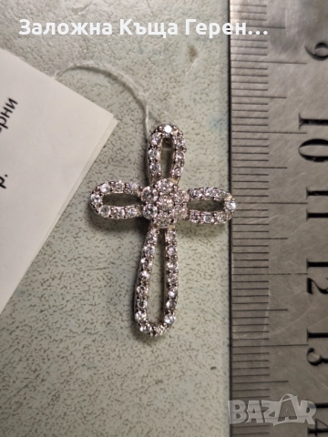 Сребърна висулка 2,98гр, снимка 2 - Колиета, медальони, синджири - 52910082