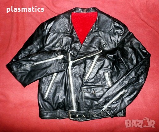 Кожено яке с подплата, снимка 2 - Якета - 30475429