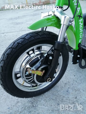 Ел. триколка A3 750W GREEN с цяла табла (ПРЕДНО ПРЕДАВАНЕ), снимка 5 - Мотоциклети и мототехника - 30817915