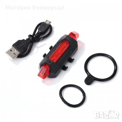 USB Презареждащ комплект фар и стоп акумулаторни светлини за колелo презареждаеми стопове велосипед, снимка 4 - Аксесоари за велосипеди - 29715985