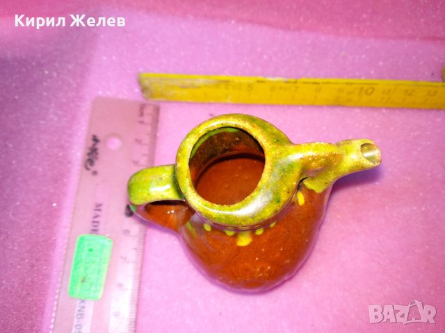 КЕРАМИЧНО БЪРДУЧЕ СЪДЧЕ РЪЧНА МАЙСТОРСКА ИЗРАБОТКА ТРАДИЦИОНЕН ЕТНО СУВЕНИР ГЛЕДЖОСАНА ГЛИНА 42939, снимка 4 - Декорация за дома - 44297288