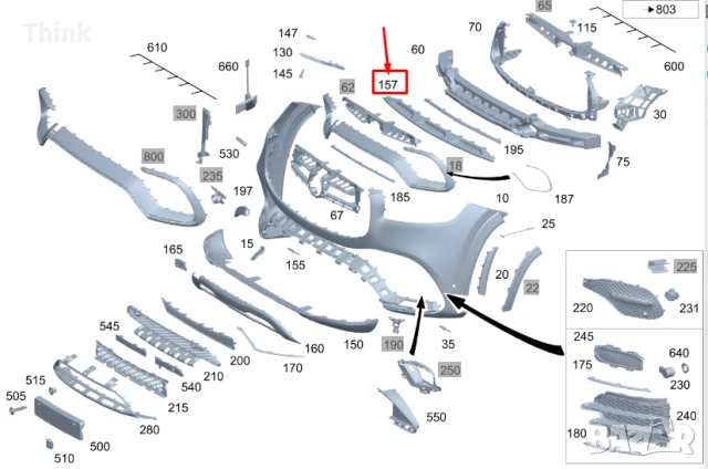 Mercedes GLS X167 предна лайсна