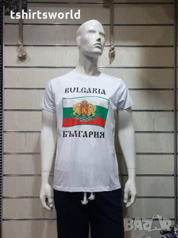 Нова национална мъжка тениска с трансферен печат България - знаме и герб, снимка 14 - Тениски - 28079899