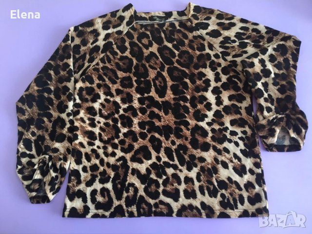 Блуза в леопардов десен, снимка 2 - Блузи с дълъг ръкав и пуловери - 39435414