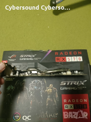 Asus Rog strix Radeon Rx 570 4GB, снимка 6 - Видеокарти - 52367543