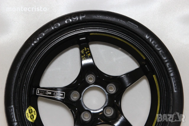 Резервна гума патерица Mercedes W203 / W203 sport coupe CLK A209 C209 / 66.6 5x112 / A1705840538, снимка 3 - Гуми и джанти - 53879624