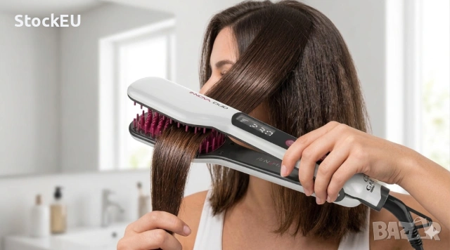 Четка за коса Gama Italy Professional Innova Duo 63W керамична преса изправяне