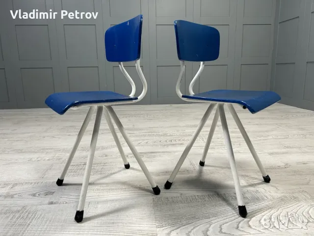 Винтидж детски столчета Н066, снимка 8 - Столове - 56019268