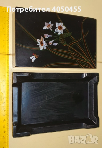 Стара дървена кутия за бижута, снимка 3 - Антикварни и старинни предмети - 52091274