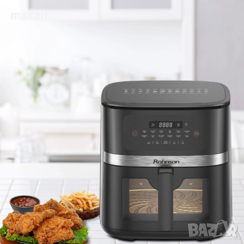 Фритюрник Airfryer Rohnson R-2867 * Гаранция 2 години, снимка 6 - Фритюрници - 51987913