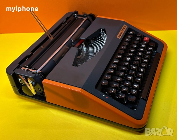 Пишеща Машина Хеброс 1300 Ф 3 цвята с нова лента , клавиатура Кирилица , обслужена и смазана , снимка 4 - Колекции - 52695878