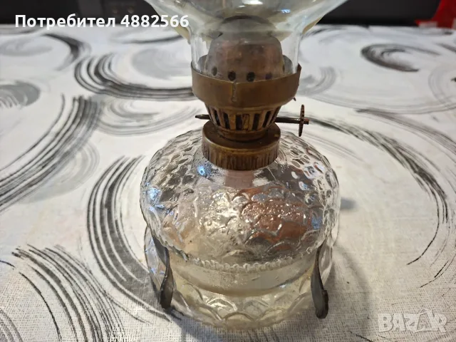Стара газена лампа, снимка 4 - Антикварни и старинни предмети - 55849277