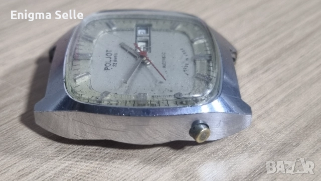 Мъжки автоматичен часовник Poljot с 23 камъка, произведен в СССР, снимка 5 - Мъжки - 52958741