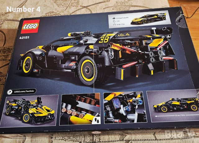 LEGO Technic Болид Bugatti 42151, снимка 2 - Конструктори - 54137027