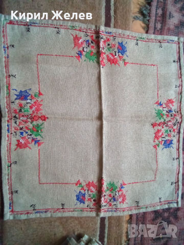 Каре старо бродирано 44083, снимка 4 - Колекции - 44601698