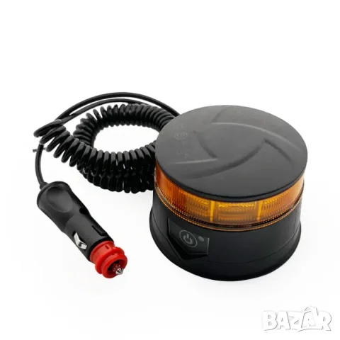 LED сигнална лампа маяк 12-24V оранжева 30 LED 3 режима, снимка 3 - Аксесоари и консумативи - 55865208