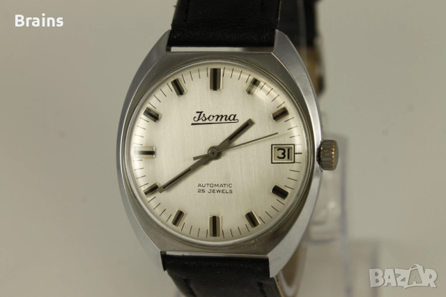 1960's JSOMA Automatic 25 Jewels Немски Ръчен Часовник, снимка 3 - Мъжки - 52062678