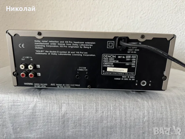 DENON UDR-F07 РЕВЕРС КАСЕТЕН ДЕК, снимка 7 - Декове - 56088433