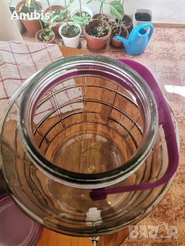 Стъклени буркани с чучур 12 литра, снимка 4 - Други стоки за дома - 50968621