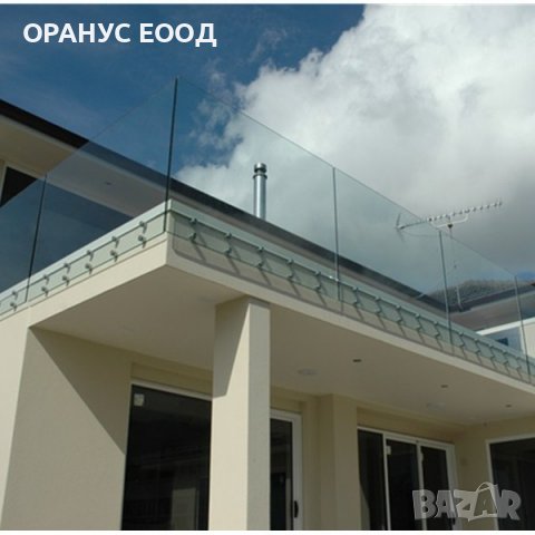 Стъклен парапет / Парапет от стъкло - Подова конзола, снимка 2 - Монтажи - 37062895