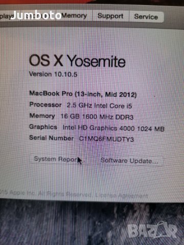 Macbook pro 13 A1278 на части , снимка 4 - Части за лаптопи - 38580151