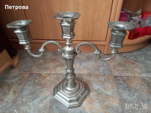 Свещник от метална сплав , снимка 13 - Декорация за дома - 51924088