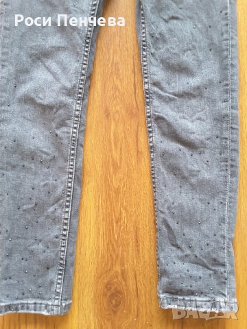 Дънки за момиче с коригиращ ластик 11-12 год-152 см/ЗАРА, снимка 4 - Детски панталони и дънки - 38392258